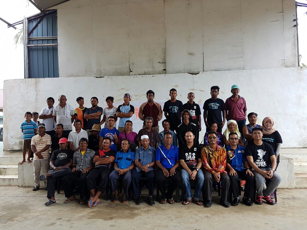 Reef fish FIP community engagement workshop in Kg Malubang, Sabah attended by 5 villages
