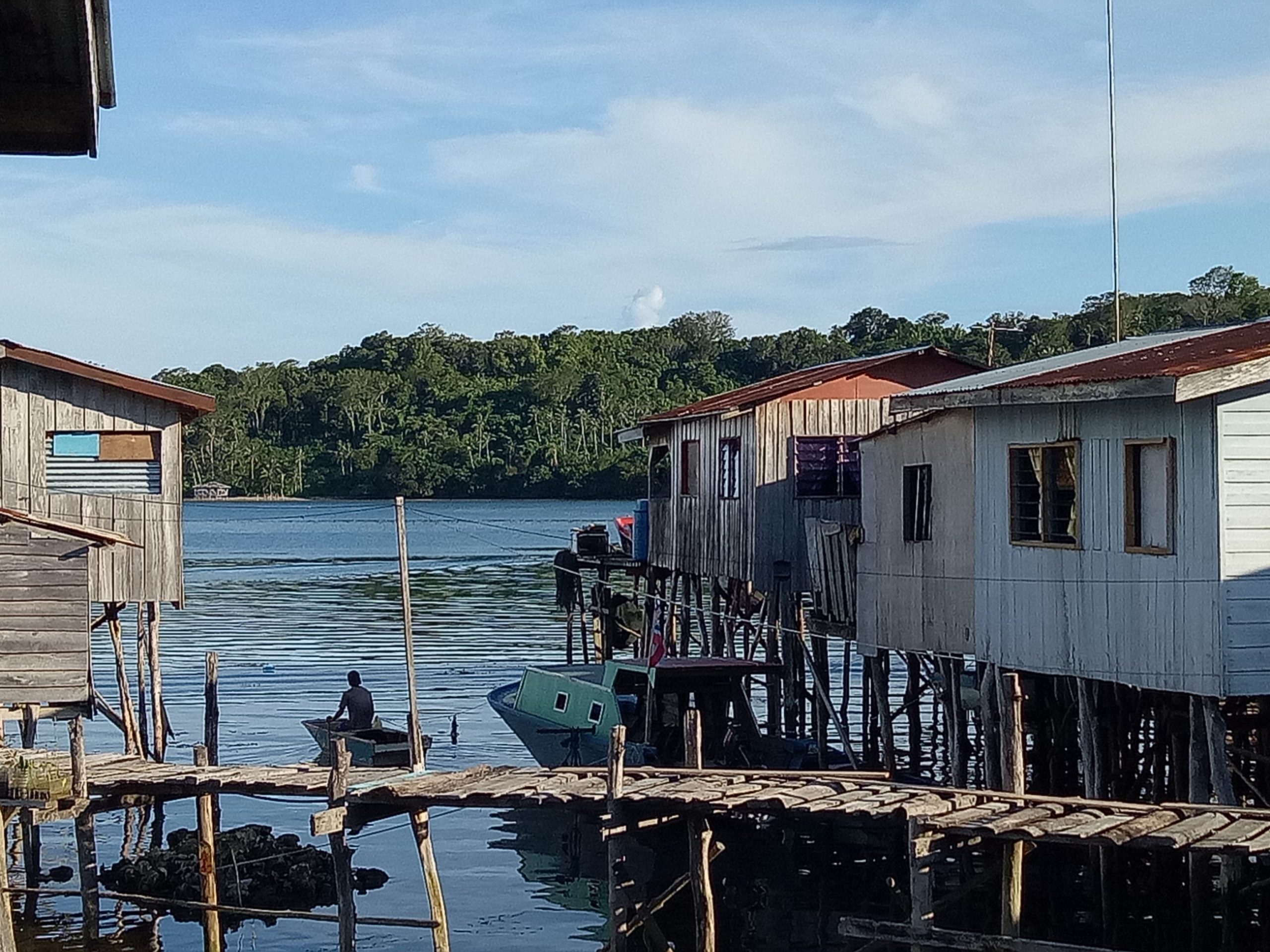 Most of the fishing communities in Banggi Island live on floating villages